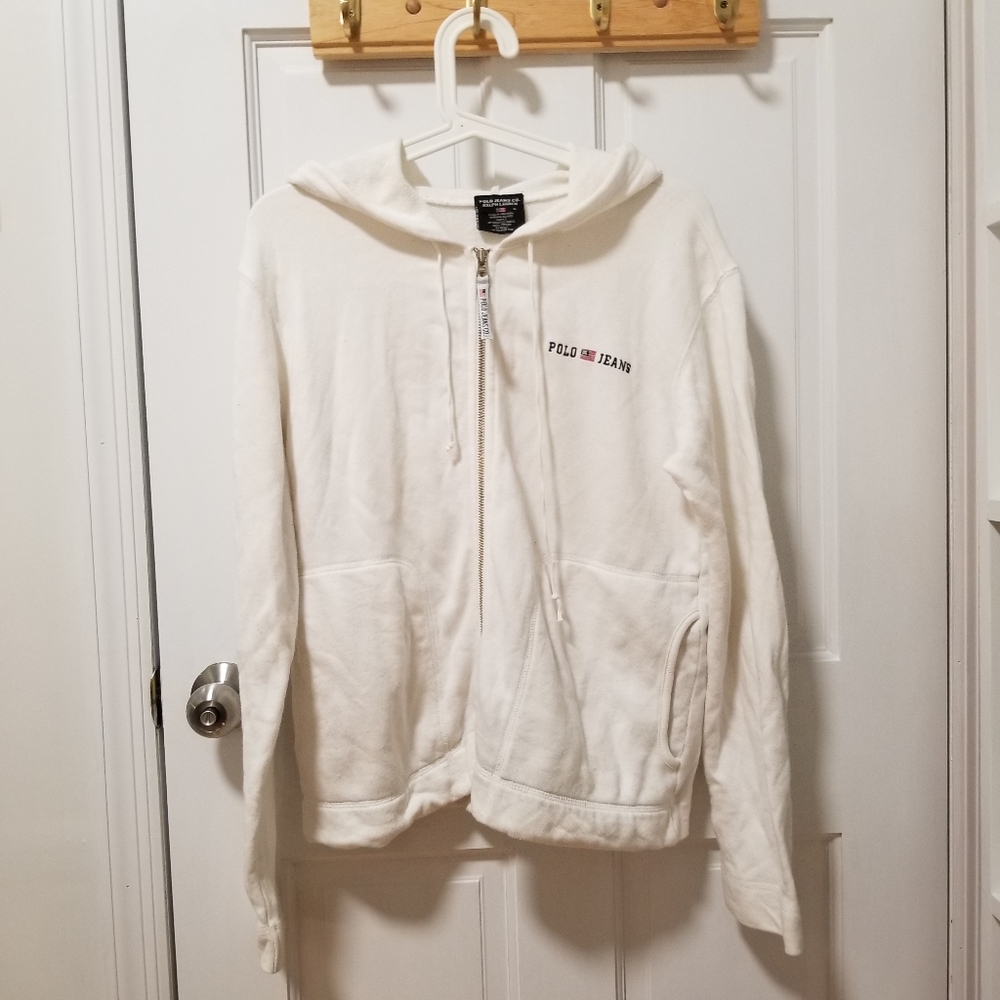 ♠ Polo Jean's Co. Ralph Lauren White Sweater